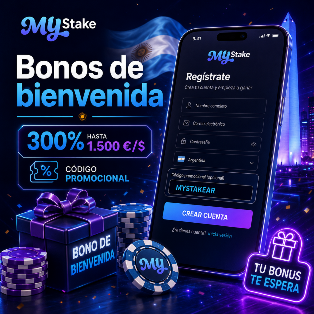 Bono de bienvenida de My Stake con registro, código promocional y oferta del 300% hasta 1.500 €/ $